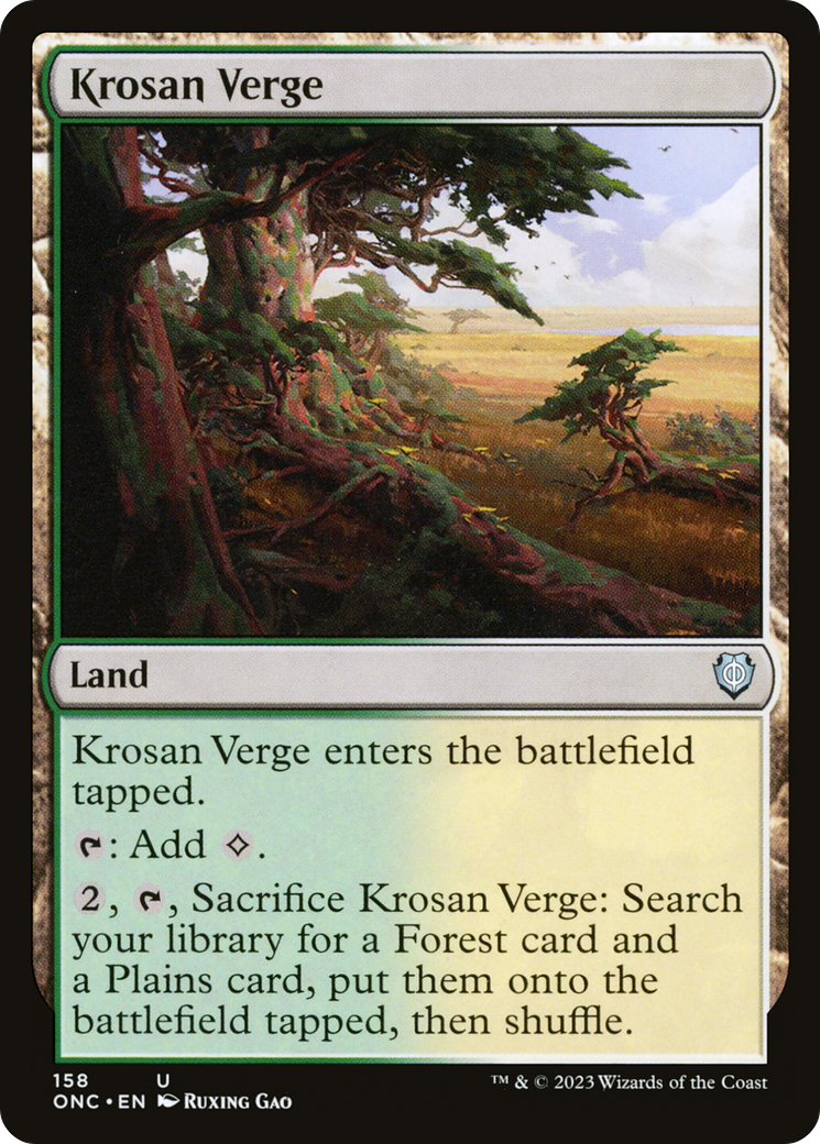 Krosan Verge (ONC-158)  - Phyrexia: All Will Be One Commander