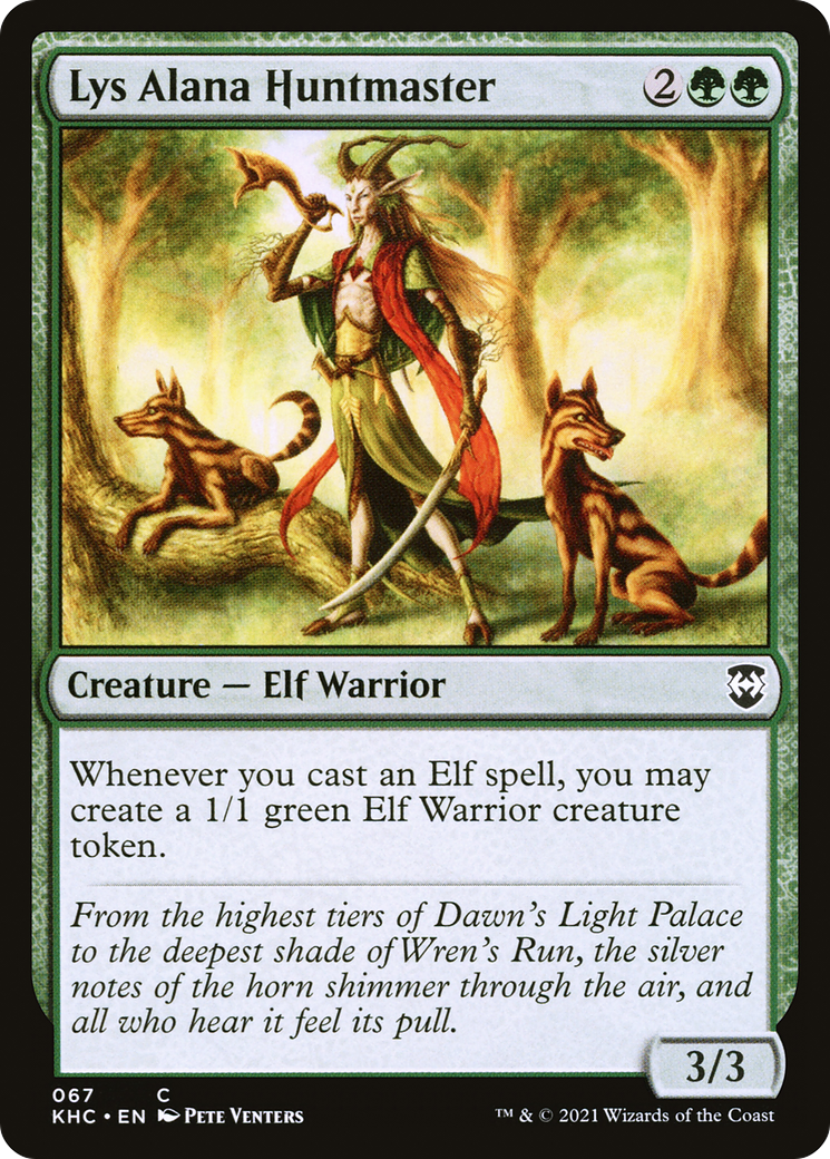 Lys Alana Huntmaster (KHC-067)  - Kaldheim Commander