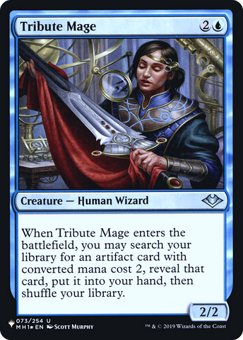 Tribute Mage (LIST-MH1-73) - The List Foil