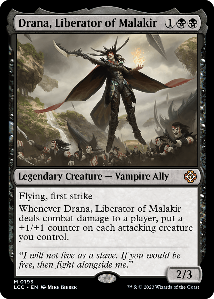 Drana, Liberator of Malakir (LCC-193)  - The Lost Caverns of Ixalan Commander