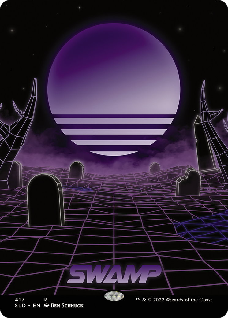 Swamp (417) (SLD-417)  - Secret Lair Drop (Borderless)