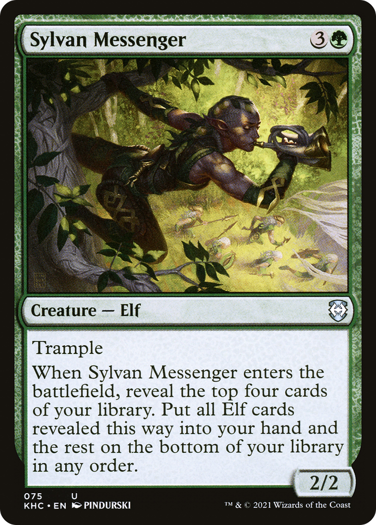 Sylvan Messenger (KHC-075)  - Kaldheim Commander
