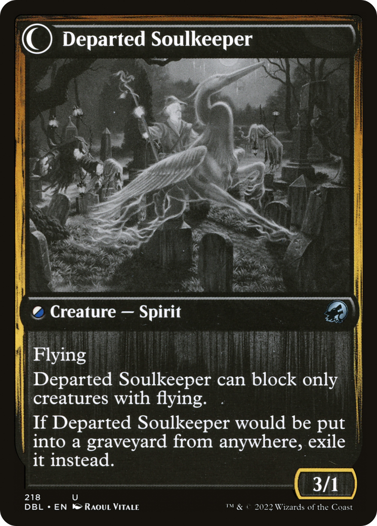 Devoted Grafkeeper (DBL-218)  - Innistrad: Double Feature: (Double Faced Transform)