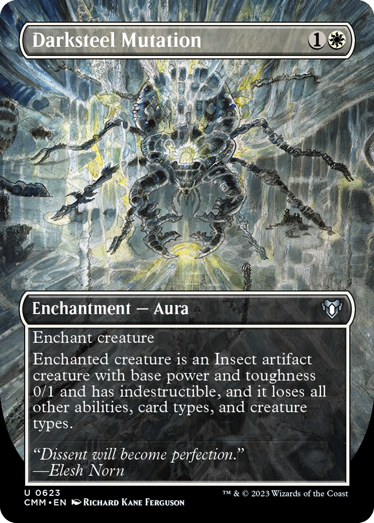 Darksteel Mutation (Borderless) (CMM-623)  Foil - Commander Masters
