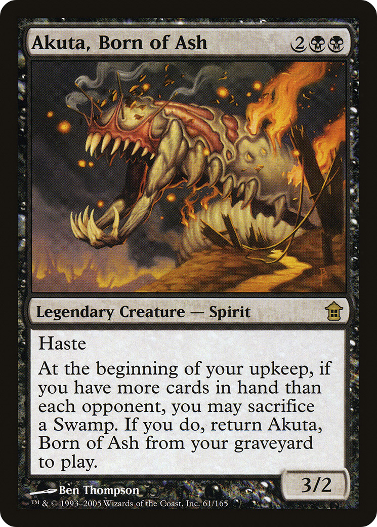 Akuta, Born of Ash (SOK-061)  - Saviors of Kamigawa