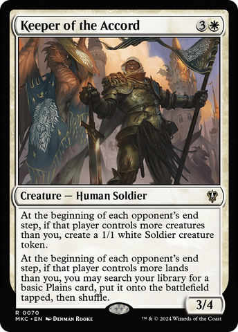Keeper of the Accord (MKC-070)  - Murders at Karlov Manor Commander