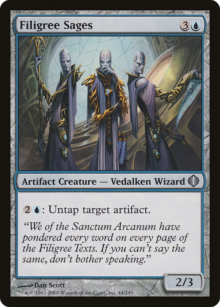 Filigree Sages (ALA-044)  Foil - Shards of Alara