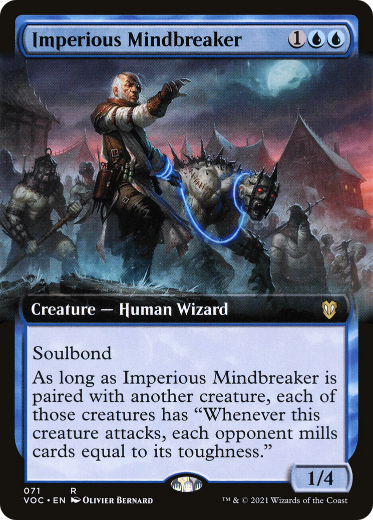 Imperious Mindbreaker (Extended Art) (VOC-071)  - Crimson Vow Commander: (Extended Art)
