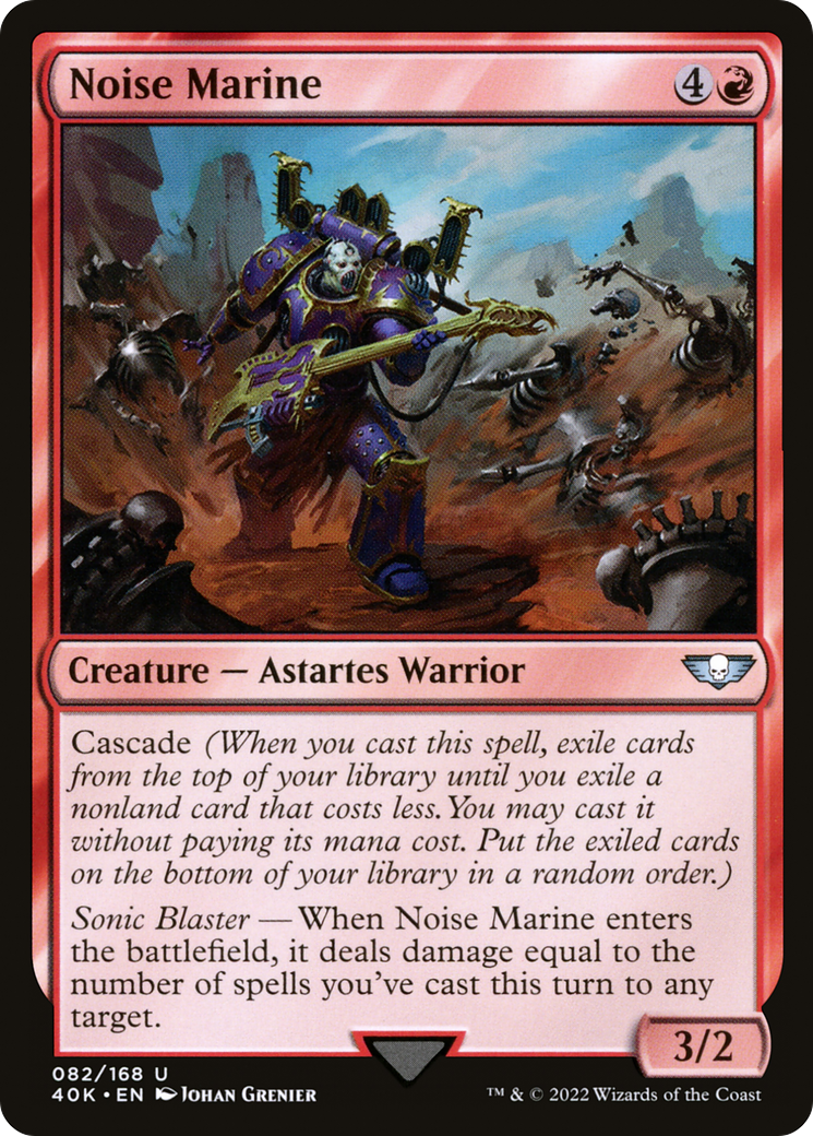 Noise Marine (40K-082)  - Warhammer 40,000 Commander