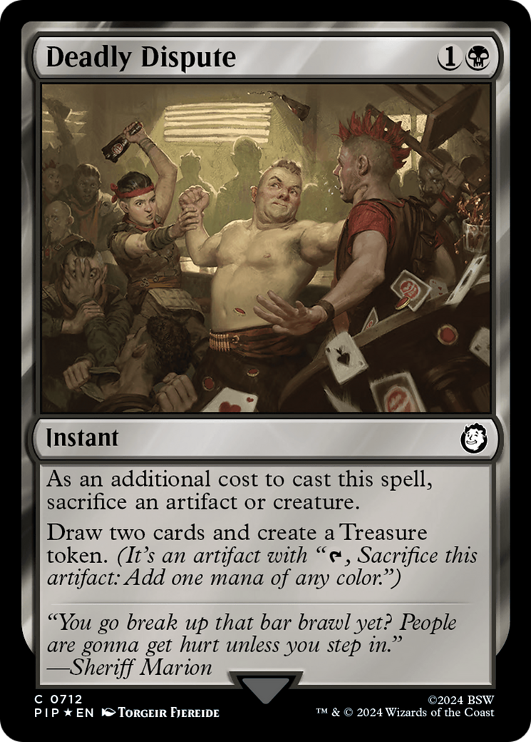 Deadly Dispute (Surge Foil) (PIP-712) - Fallout Foil