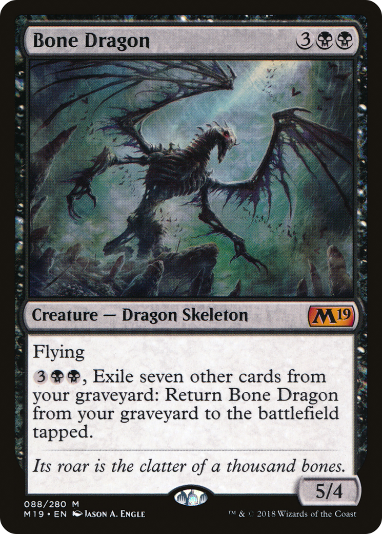Bone Dragon (M19-088)  Foil - Core Set 2019