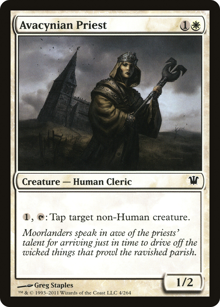 Avacynian Priest (ISD-004)  Foil - Innistrad