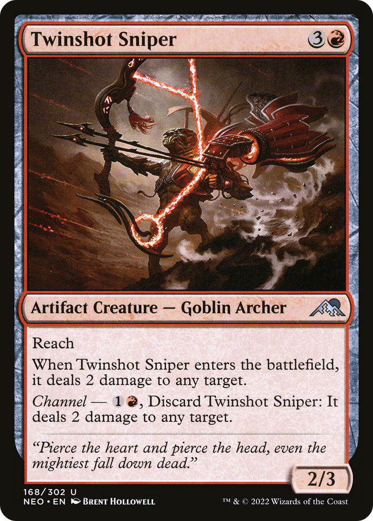 Twinshot Sniper (NEO-168)  Foil - Kamigawa: Neon Dynasty