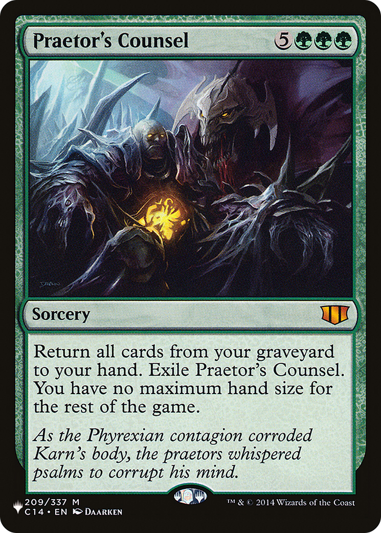 Praetor's Counsel (LIST-209/337)  - The List