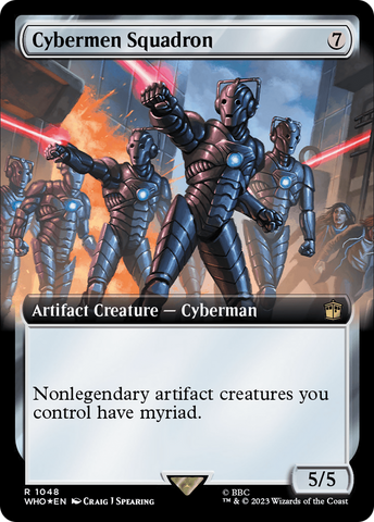 Cybermen Squadron (Extended Art) (Surge Foil) (WHO-1048)  Foil - Doctor Who: (Extended Art)