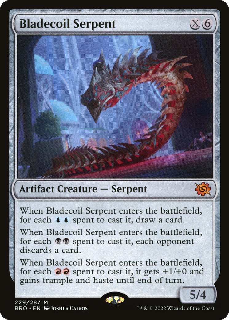 Bladecoil Serpent (BRO-229)  Foil - The Brothers' War