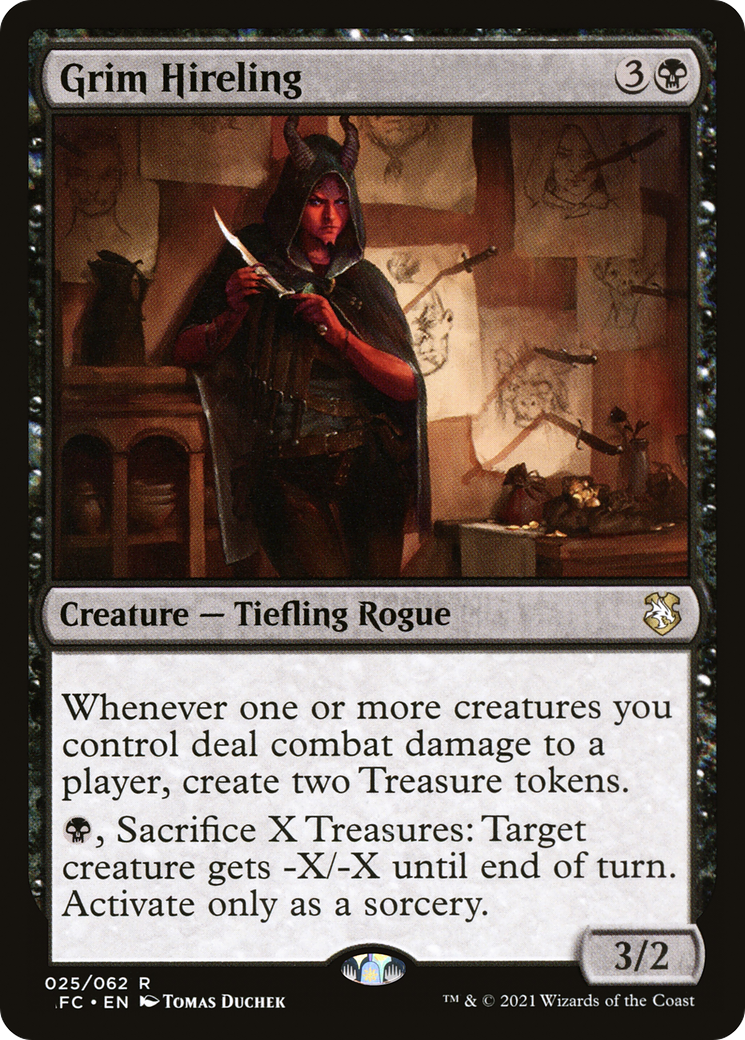 Grim Hireling (AFC-025) - Adventures in the Forgotten Realms Commander