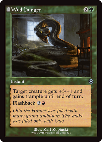 Wild Hunger (Retro Frame) (INR-424)  - Innistrad Remastered: (tombstone)