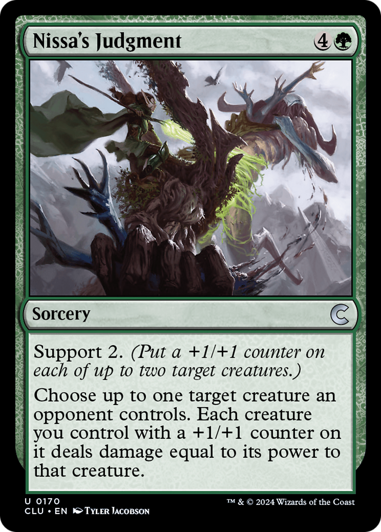 Nissa's Judgment (CLU-170)  - Ravnica: Clue Edition