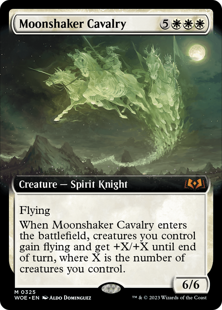 Moonshaker Cavalry (Extended Art) (WOE-325)  Foil - Wilds of Eldraine: (Extended Art)