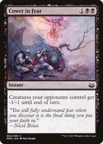 Cower in Fear (MM3-062)  - Modern Masters 2017