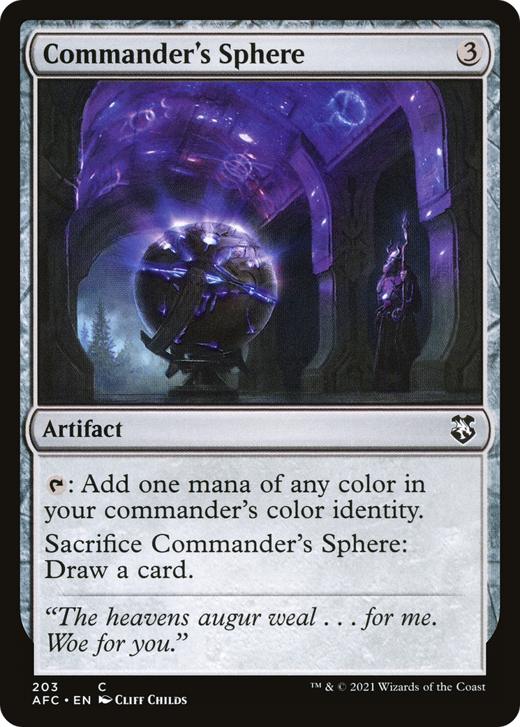 Commander's Sphere (AFC-203) - Adventures in the Forgotten Realms Commander