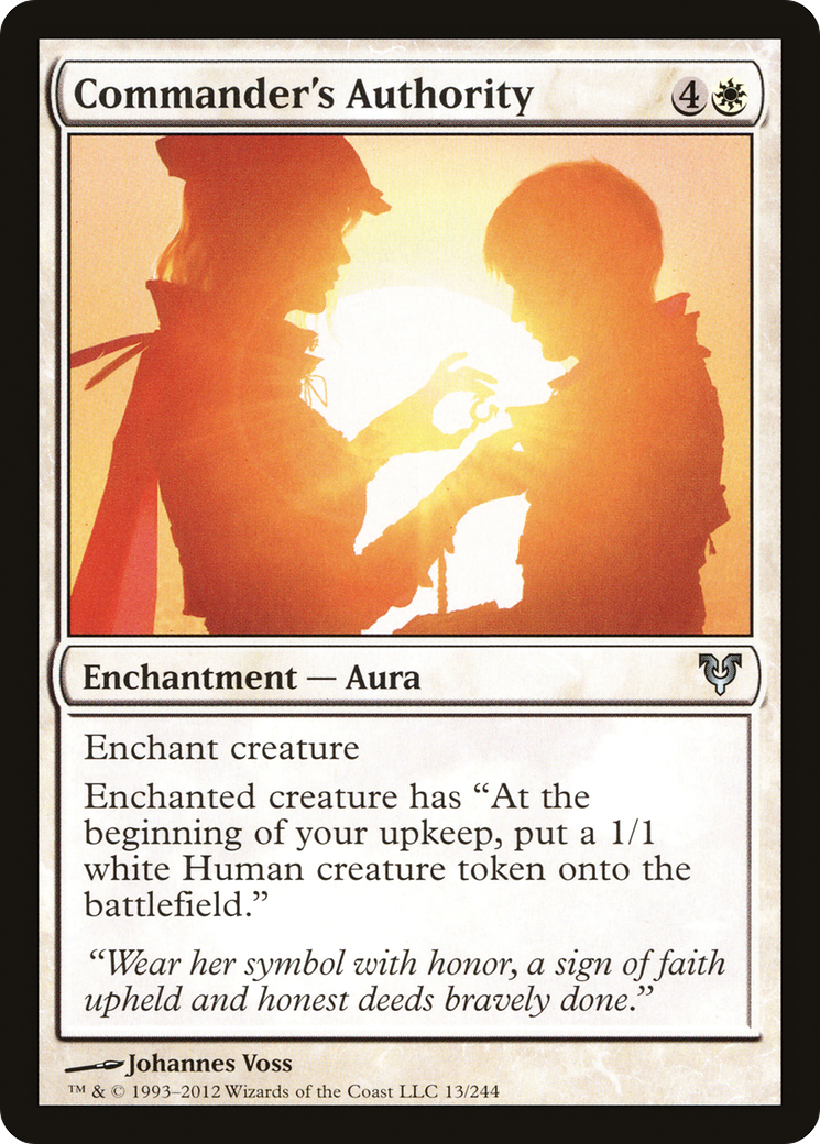 Commander's Authority (AVR-013)  Foil - Avacyn Restored