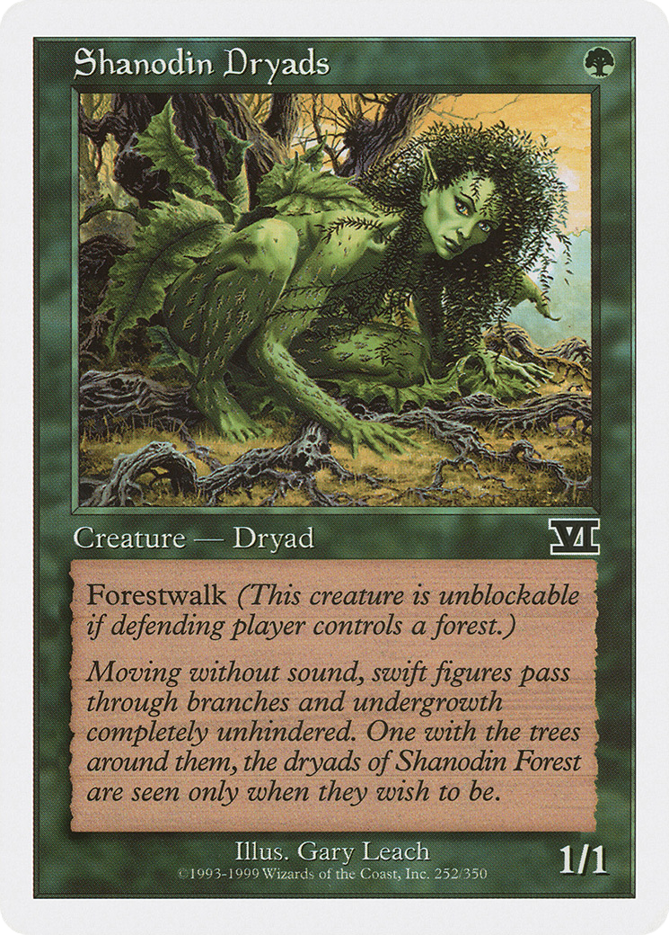 Shanodin Dryads (6ED-252)  - Classic Sixth Edition