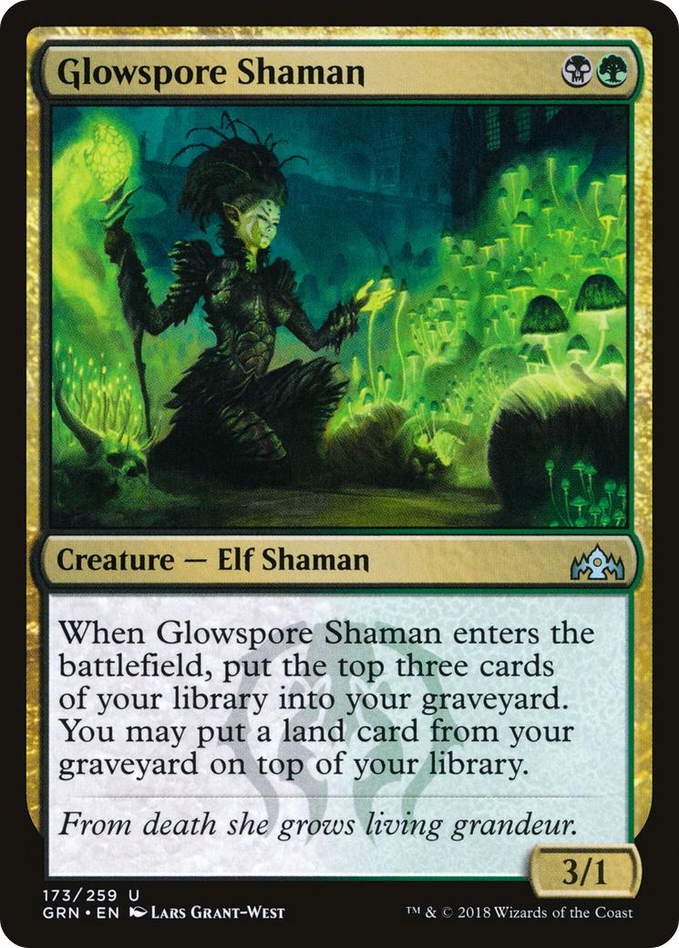 Glowspore Shaman (GRN-173)  - Guilds of Ravnica