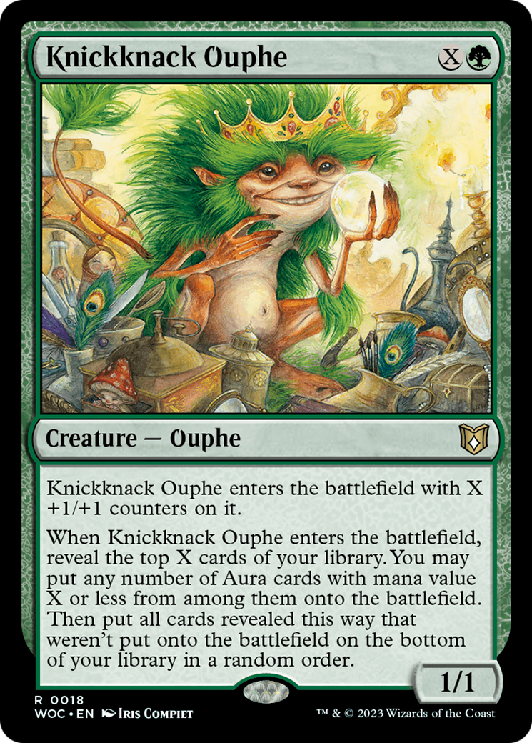 Knickknack Ouphe (WOC-018)  - Wilds of Eldraine Commander