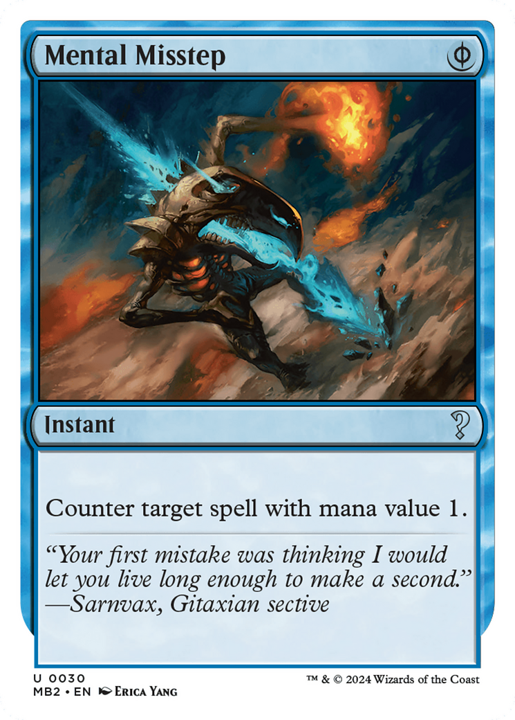 Mental Misstep (White Border) (MB2-030)  - Mystery Booster 2