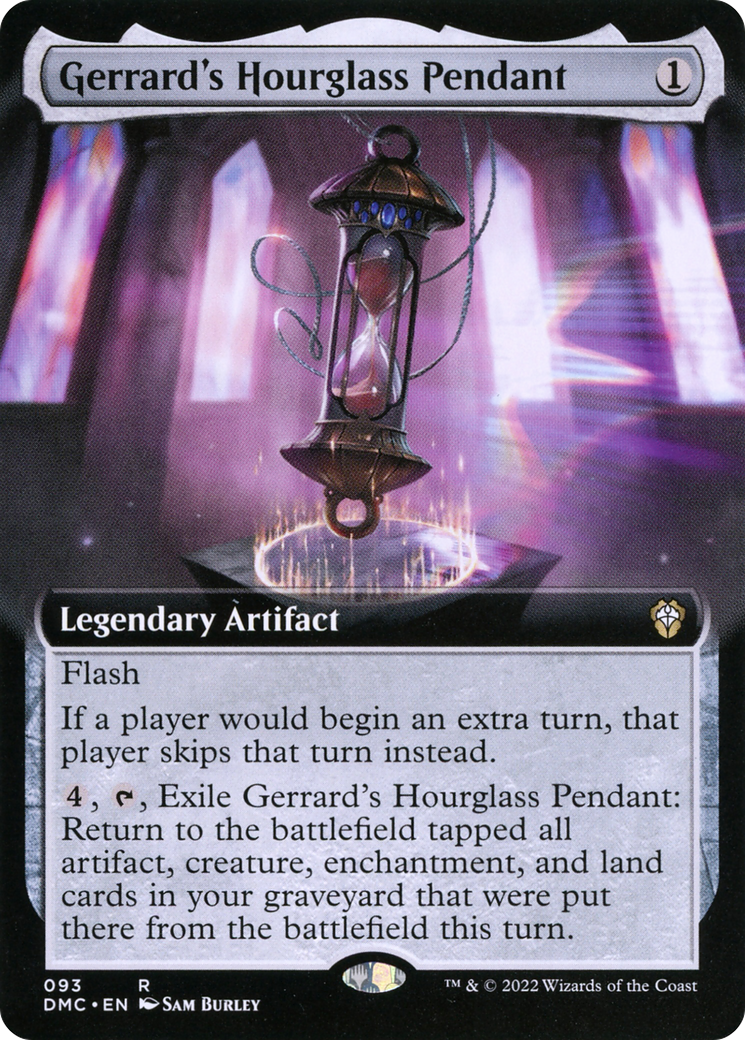 Gerrard's Hourglass Pendant (Extended Art) (DMC-093) - Dominaria United Commander: (Extended Art)