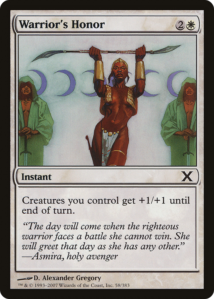 Warrior's Honor (10E-058)  - Tenth Edition