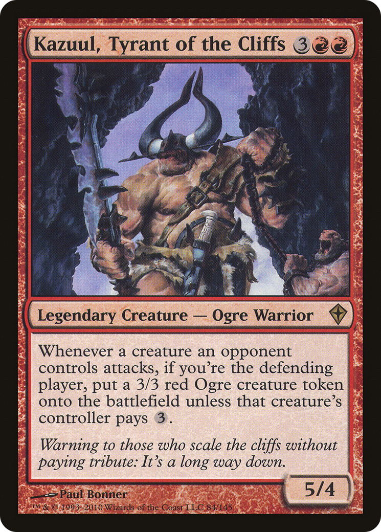 Kazuul, Tyrant of the Cliffs (WWK-084)  Foil - Worldwake