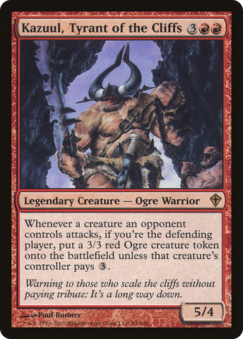 Kazuul, Tyrant of the Cliffs (WWK-084)  Foil - Worldwake