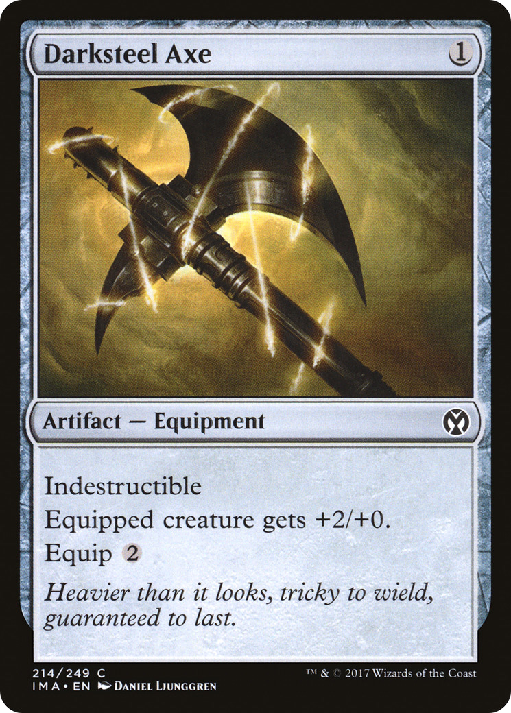 Darksteel Axe (IMA-214)  Foil - Iconic Masters