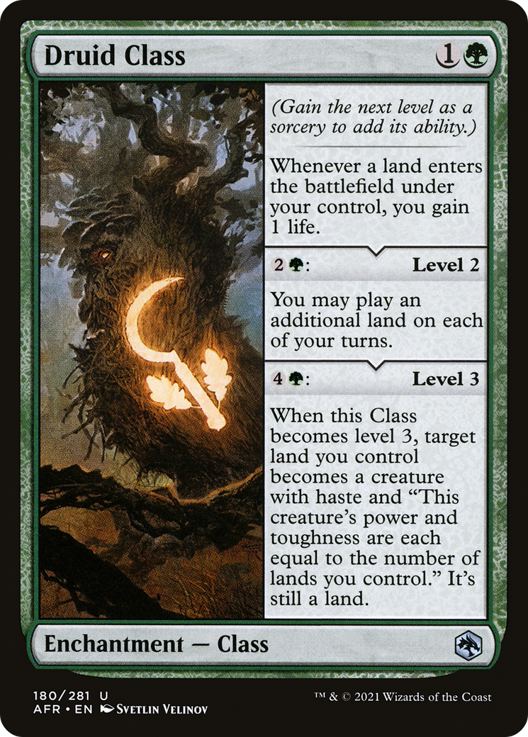 Druid Class (AFR-180)  Foil - Adventures in the Forgotten Realms