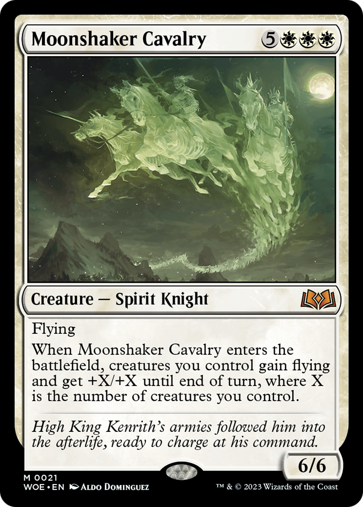 Moonshaker Cavalry (WOE-021)  Foil - Wilds of Eldraine