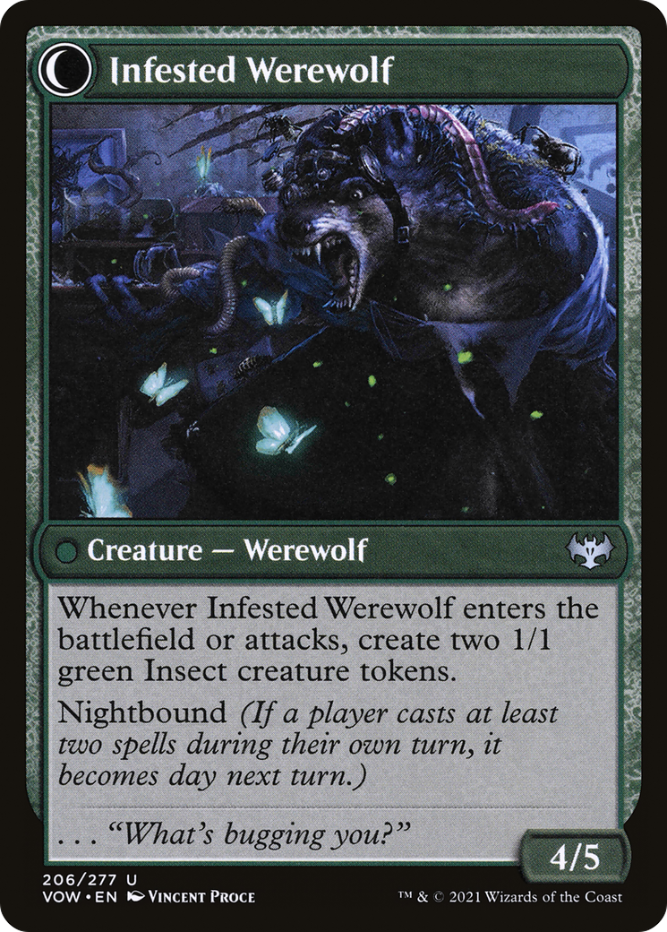 Infestation Expert (VOW-206)  - Innistrad: Crimson Vow: (Double Faced Transform)