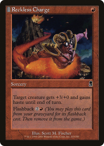 Reckless Charge (ODY-215)  Foil - Odyssey: (tombstone)