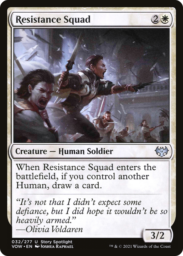 Resistance Squad (VOW-032)  Foil - Innistrad: Crimson Vow