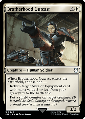 Brotherhood Outcast (Surge Foil) (PIP-540)  Foil - Fallout