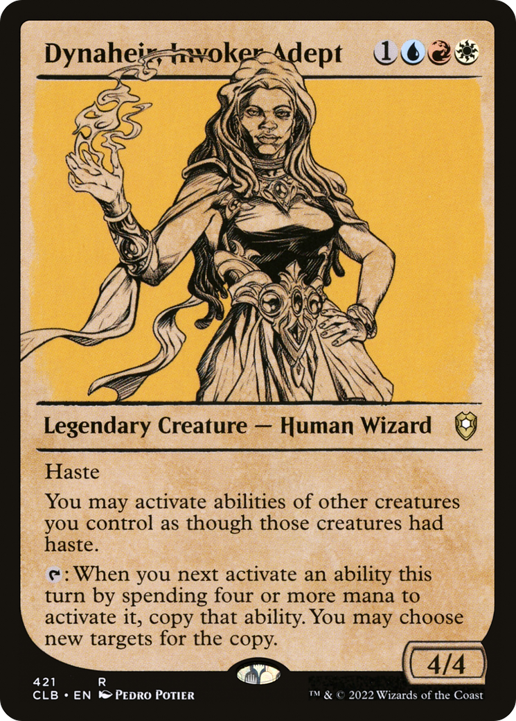 Dynaheir, Invoker Adept (Showcase) (CLB-421)  - Commander Legends: Battle for Baldur's Gate: (Showcase)