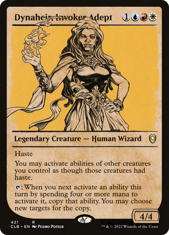 Dynaheir, Invoker Adept (Showcase) (CLB-421)  - Commander Legends: Battle for Baldur's Gate: (Showcase)