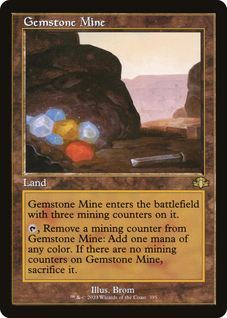Gemstone Mine (Retro Frame) (DMR-395)  Foil - Dominaria Remastered