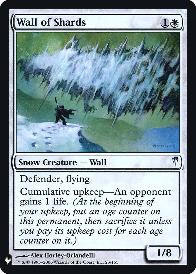 Wall of Shards (LIST-023)  Foil - The List