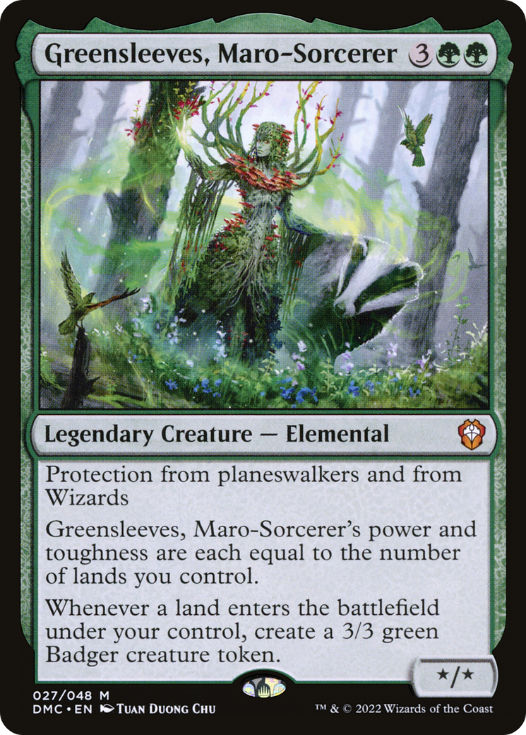 Greensleeves, Maro-Sorcerer (DMC-027)  Foil - Dominaria United Commander