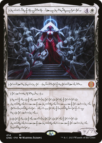 Elesh Norn, Mother of Machines (Phyrexian) (ONE-414)  Foil - Phyrexia: All Will Be One: (Showcase)