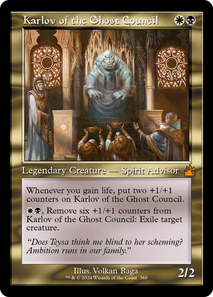 Karlov of the Ghost Council (Retro Frame) (RVR-369)  - Ravnica Remastered