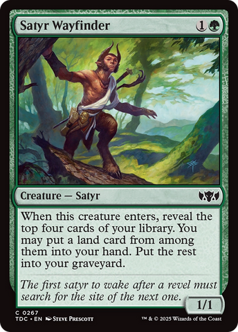 Satyr Wayfinder (TDC-267) - Commander: Tarkir: Dragonstorm